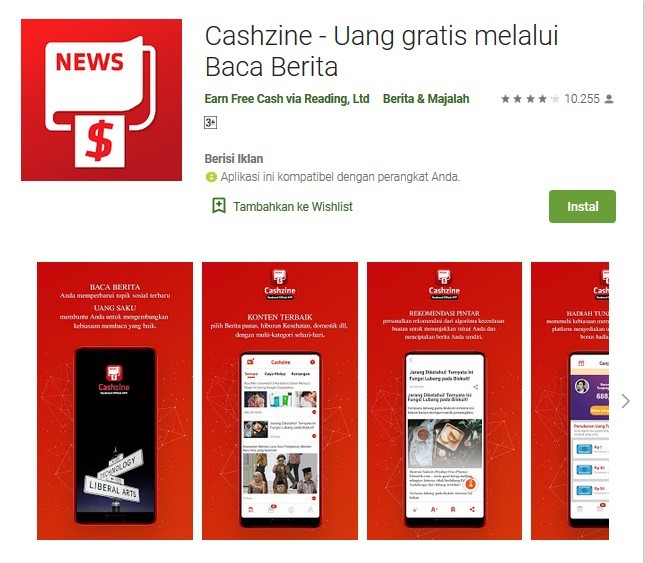 Aplikasi Cashzine (play.google.com)